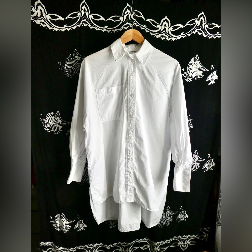 TOPSHOP oversized cotton button down